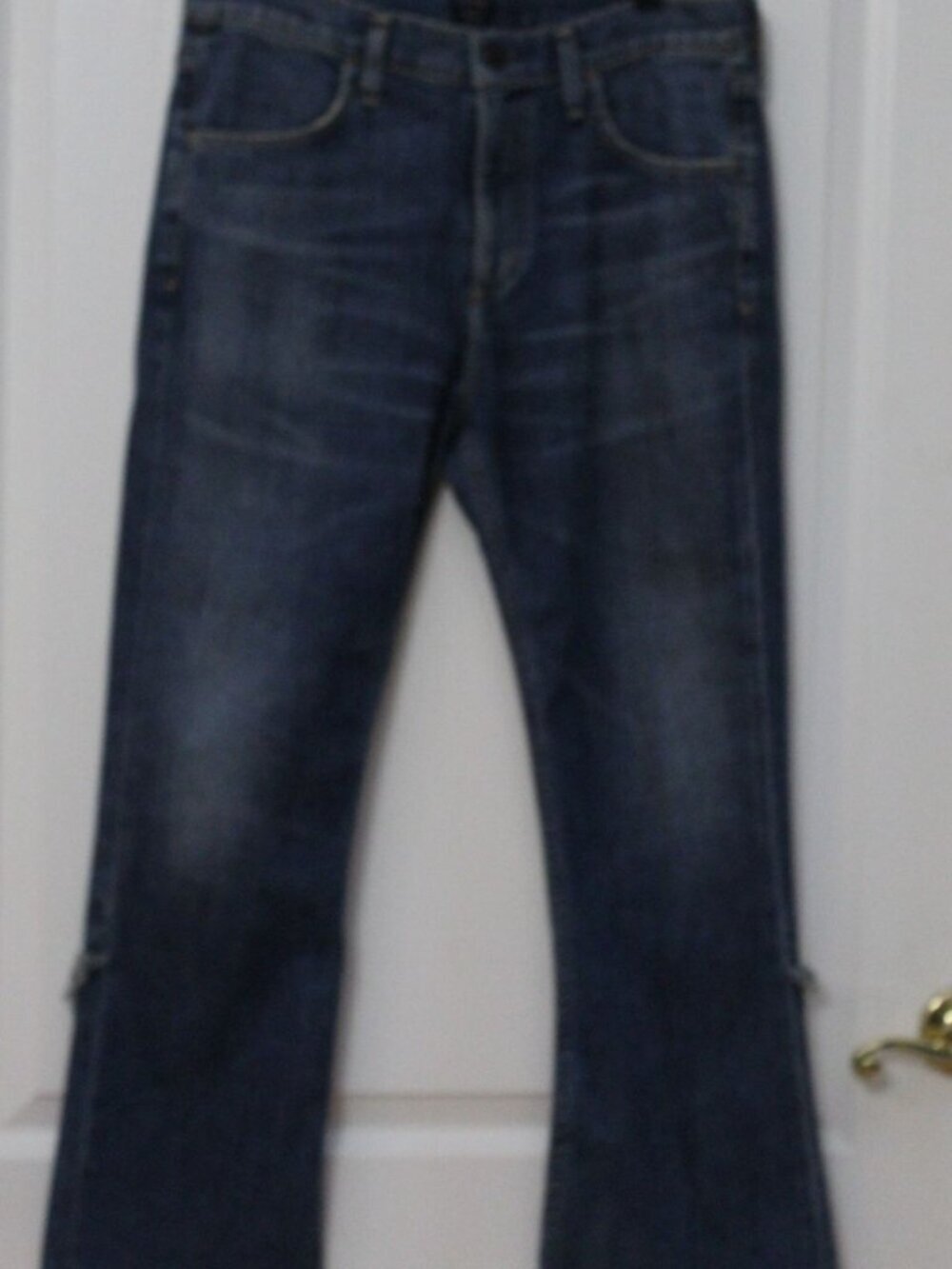 Citizens of Humanity CoH Drew Fray High Rise Crop Flare Jeans | Size 29 | Blue